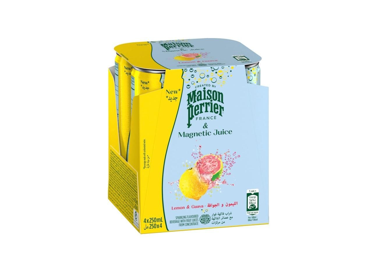 Maison Perrier Magnetic Juice, Lemon and Guava - 250 ml x 4