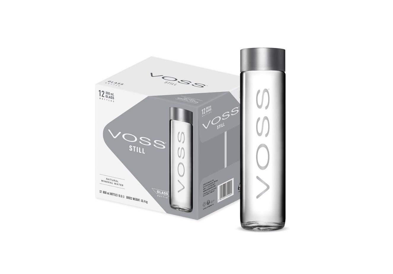 Voss Still Water, Glass bottle - 800 ml x 12