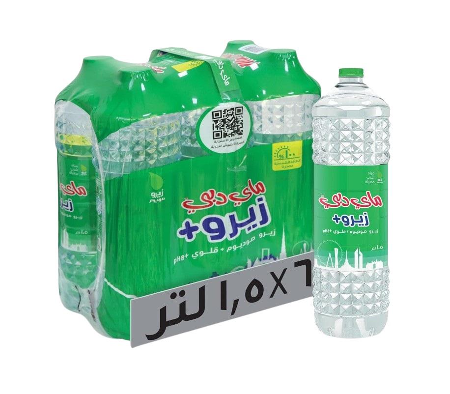 Mai Dubai Water, Zero Sodium - 1.5 Liter x 6