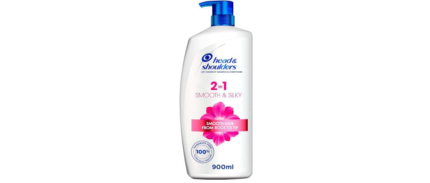 Head & Shoulders Smooth & Silky 2In1 Anti-Dandruff Shampoo With Conditioner - 900 ml