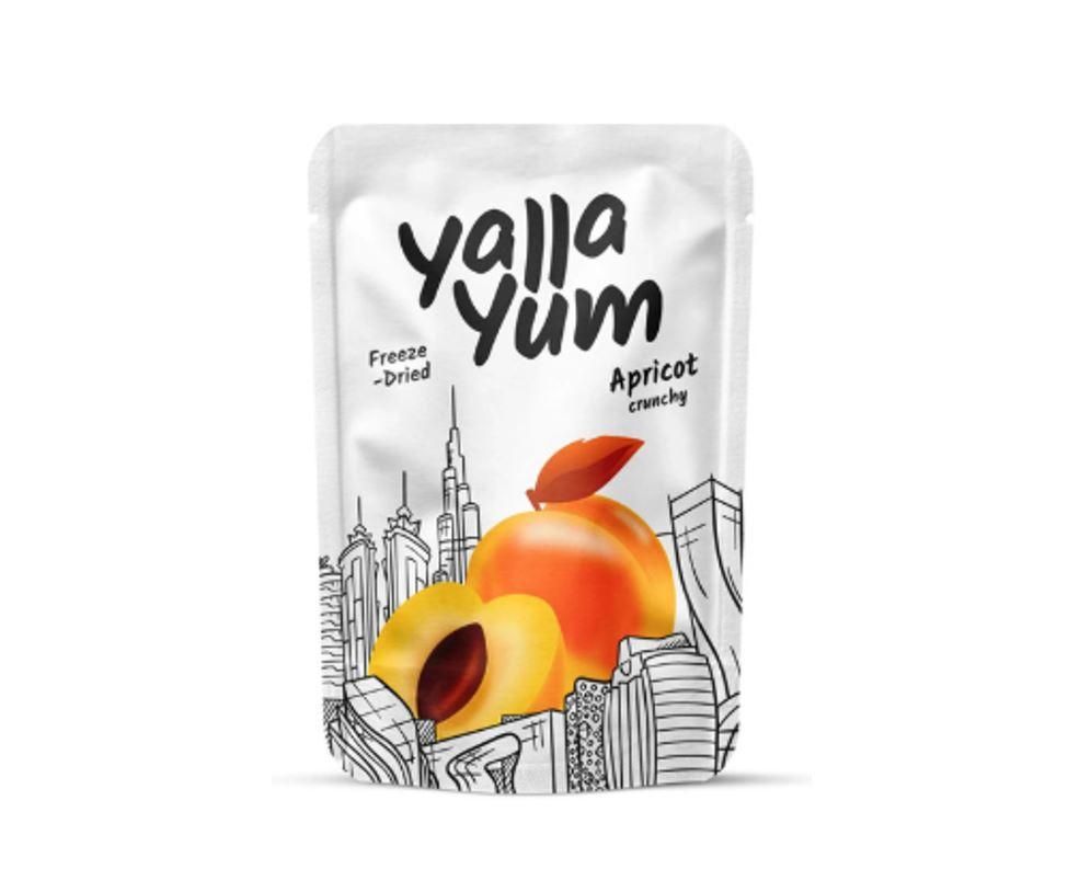 YallaYum Freeze-Dried Crunchy Apricot, Pouch  40g