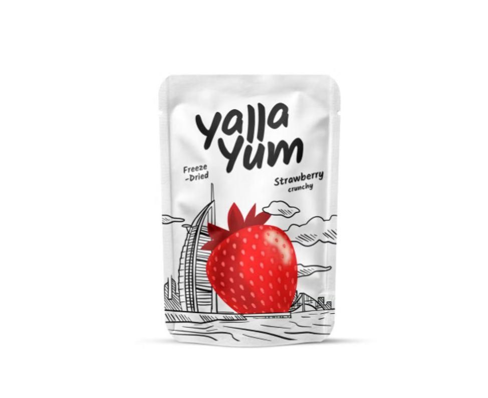YallaYum Freeze-Dried Crunchy Strawberry, Pouch  20g