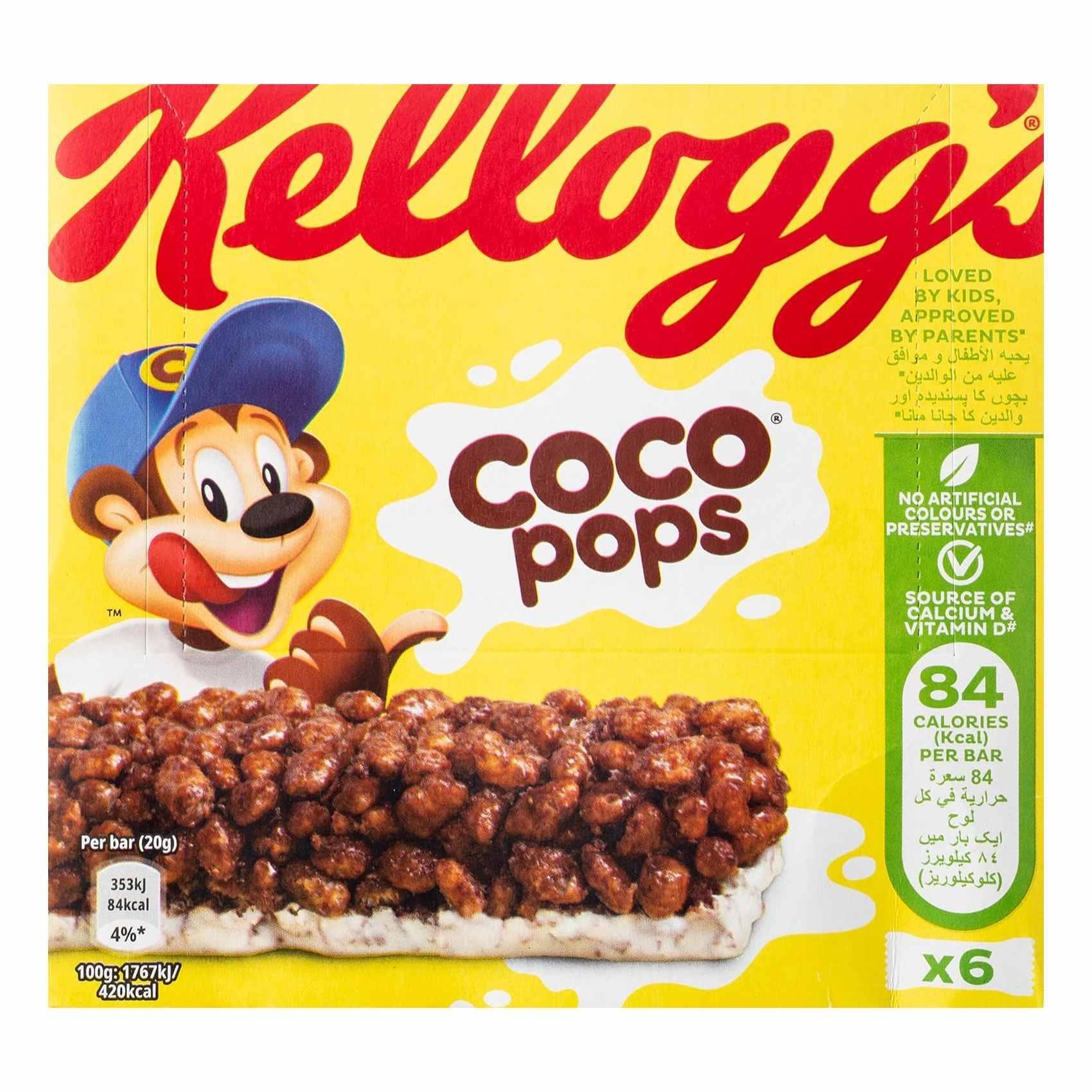 Kellogg's Coco Pops Cereal Bar CMB - 20g x 6