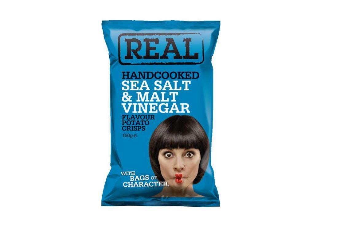 Real Crisps Salt and Vinegar - 150g