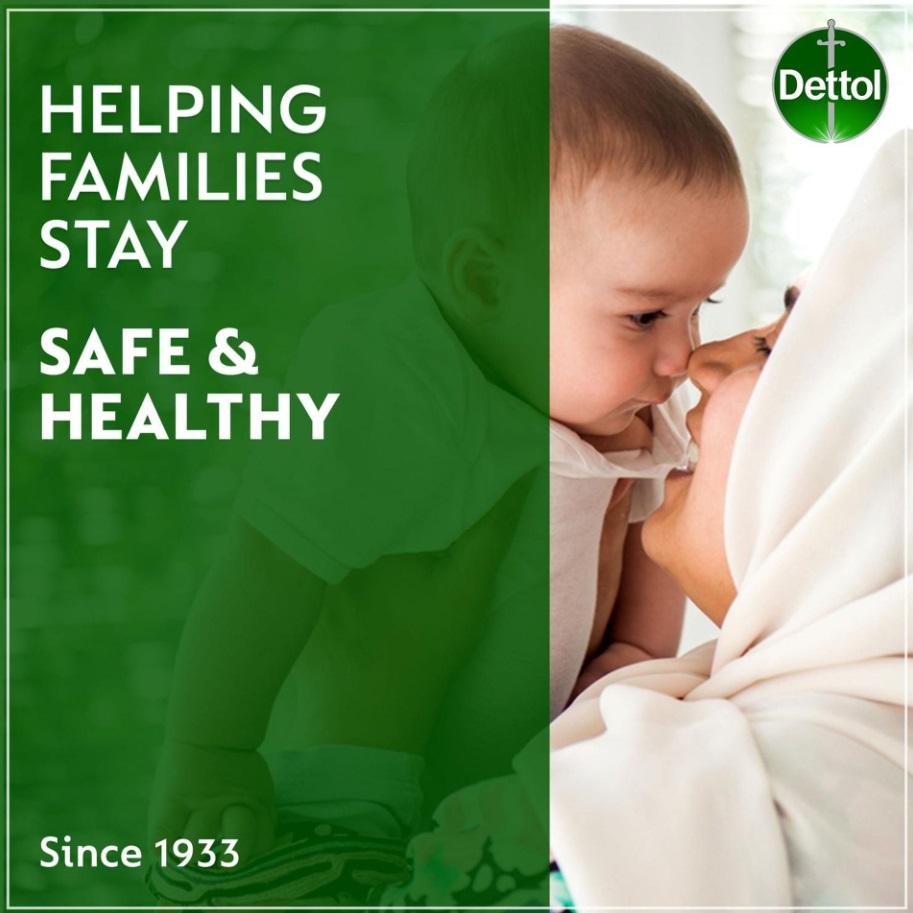 Dettol Antibacterial Skin Care Bar Soap - 165g x 4