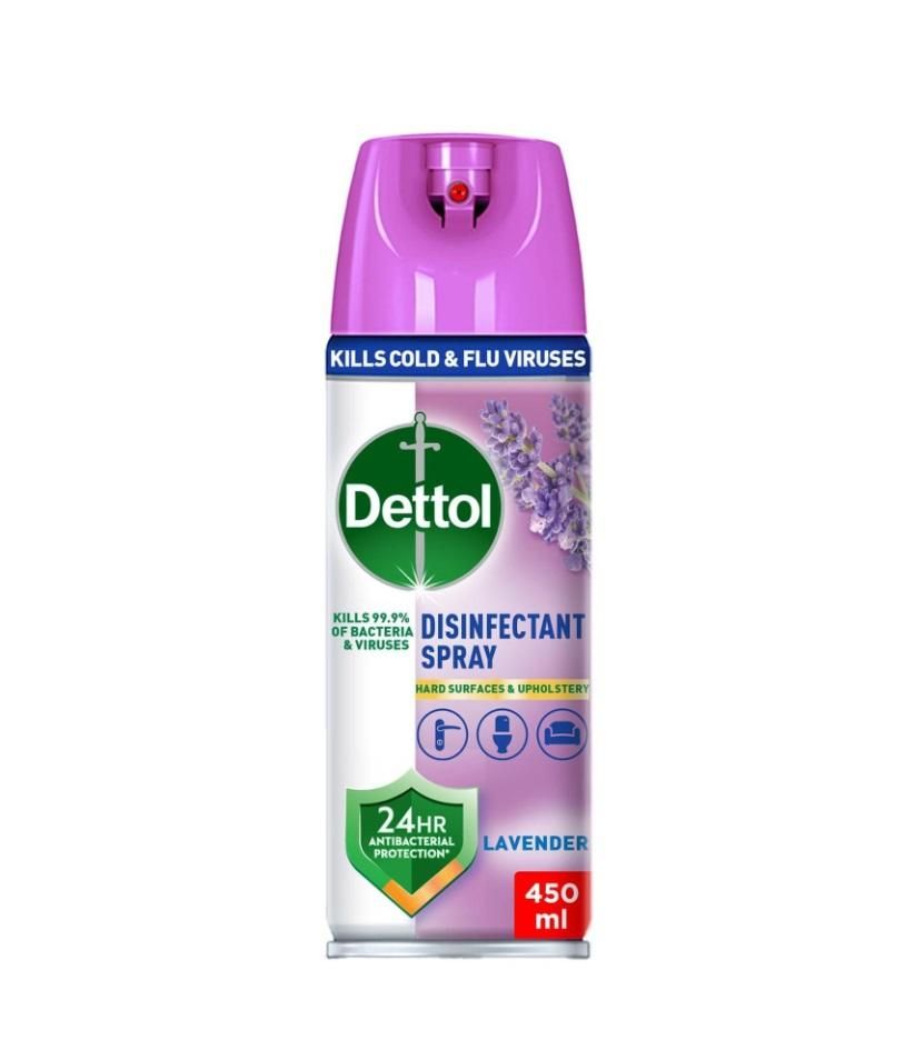Dettol Disinfectant Spray, Lavender - 450 ml