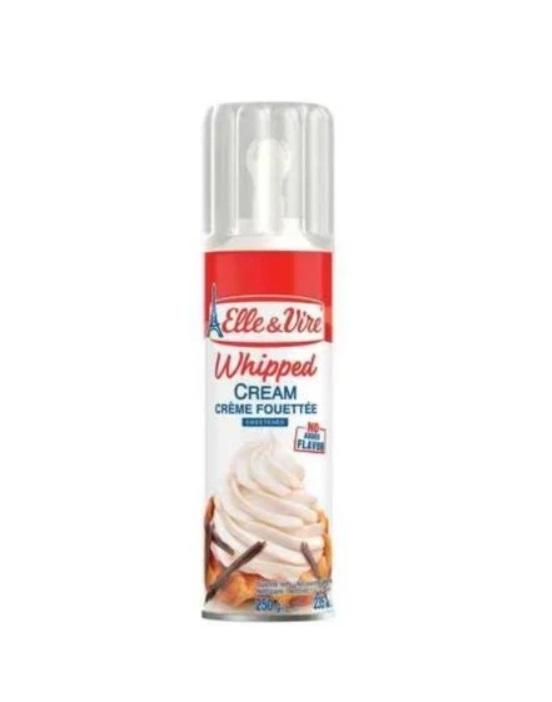 Elle & Vire Spray Cream, Natural Sweet - 250g