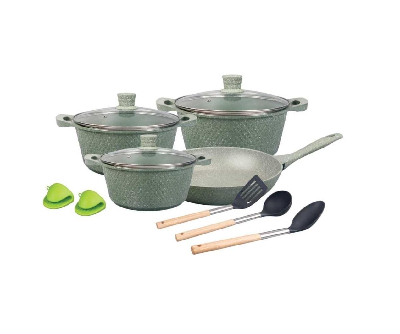Royalford 12-piece Chef Pride Die-Cast Aluminum Cookware Set, RF12488