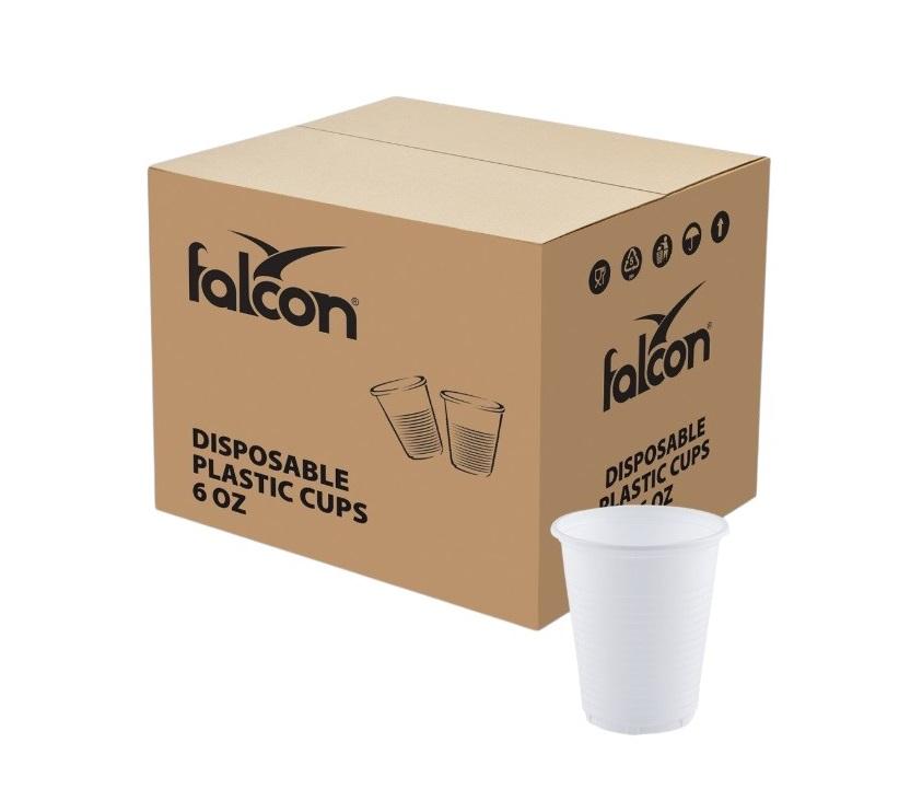 Falcon Plastic Cups, 6 oz - 50 pcs