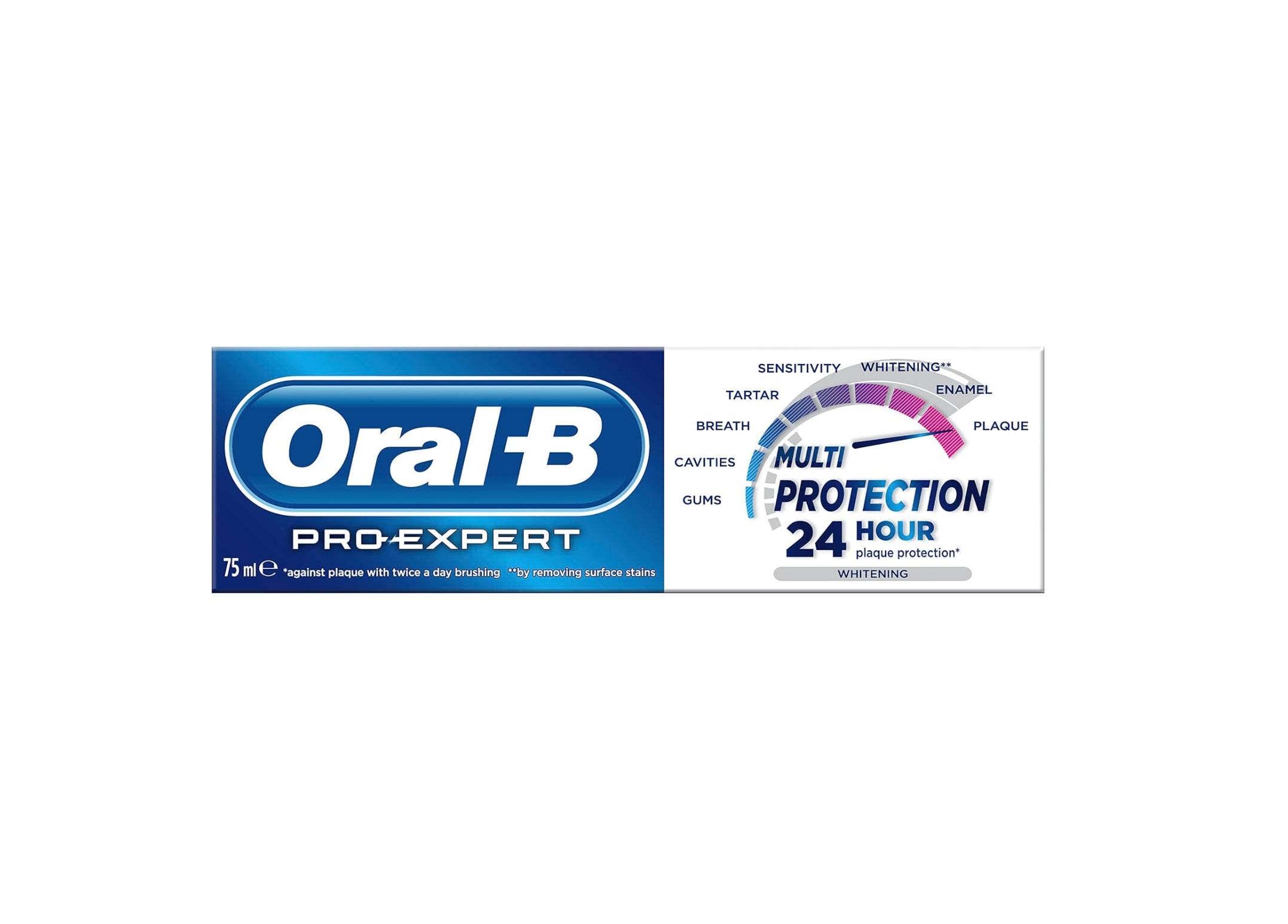 Oral-B Pro-Expert Whitening Toothpaste, Extra Whitening for a Healthy Smile - 75 ml