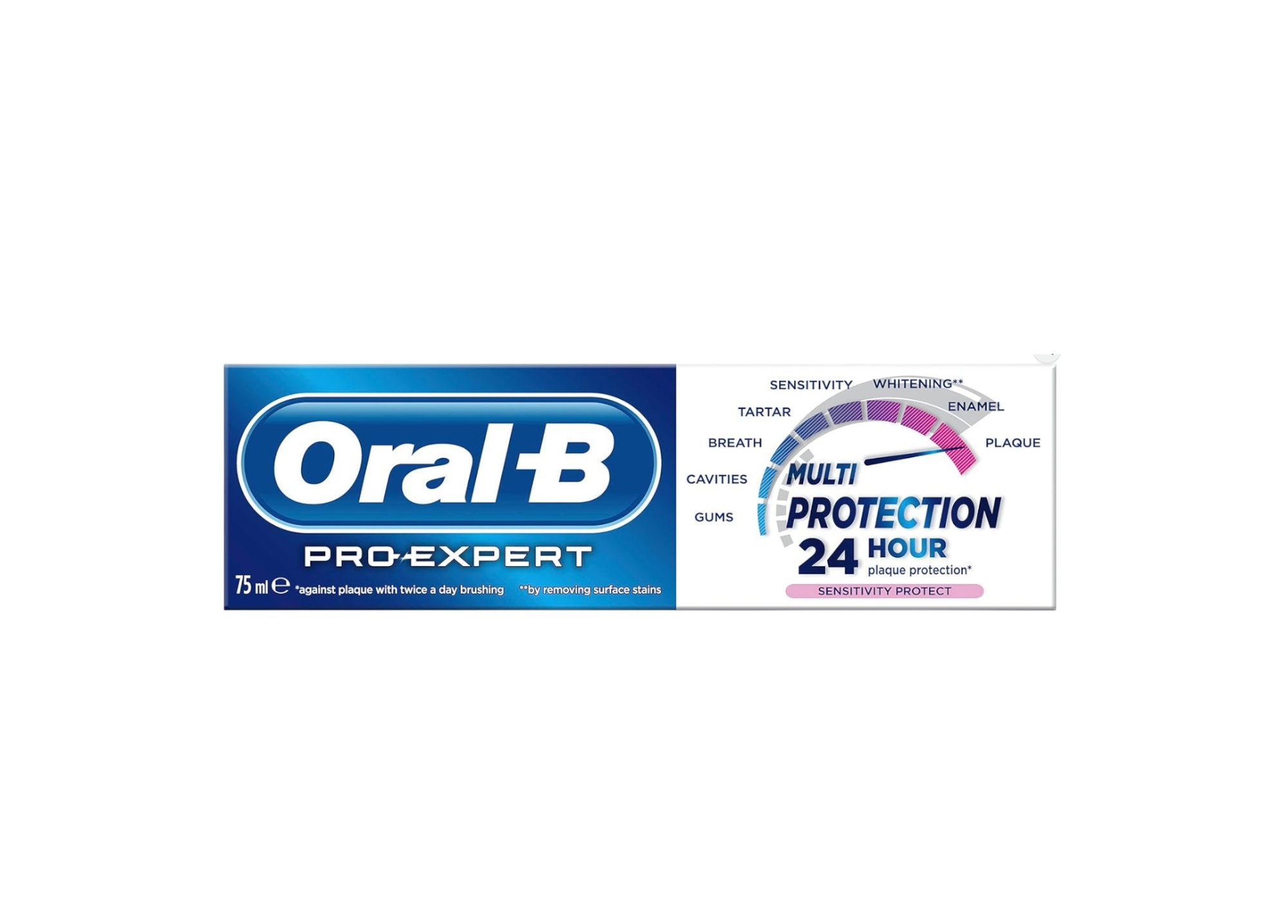 Oral-B Pro-Expert Sensitive and Gentle Whitening Toothpaste, Mint Flavor, 75 ml