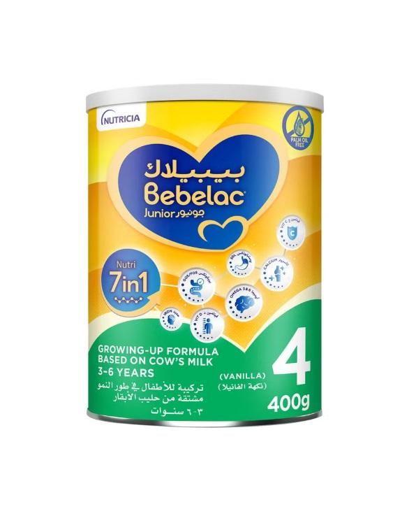 Bebelac Junior Nutri 7in1 Growing Up Formula from 3 to 6 years - 400g