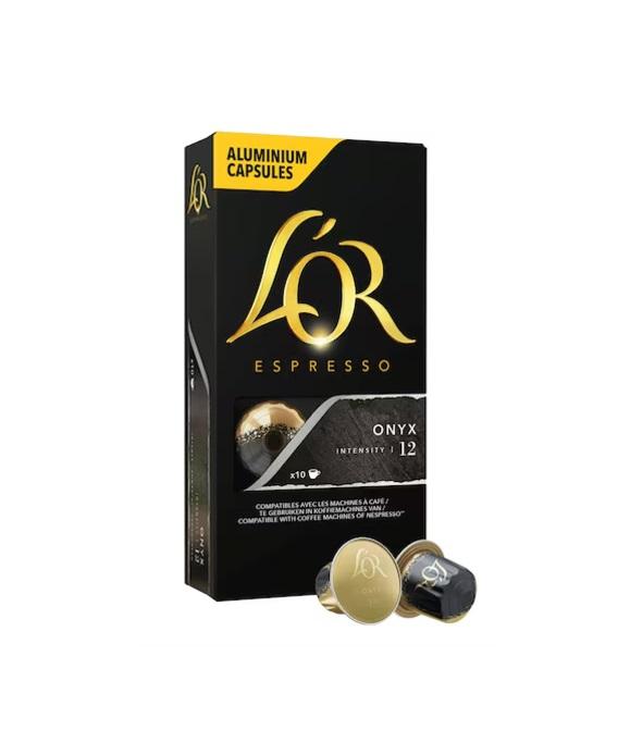 L'OR Espresso Onyx, Intensity 12 Nespresso Coffee - 10 Capsules