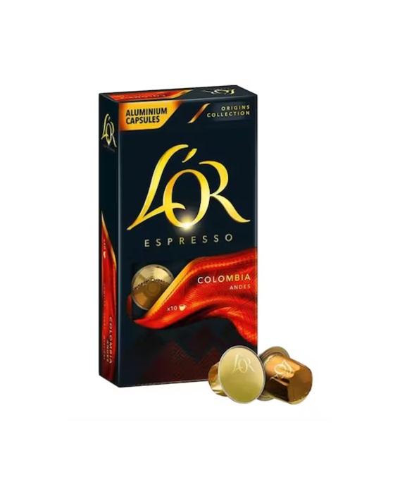 L'OR Espresso Colombia, Intensity 8 Nespresso Coffee - 10 Capsules