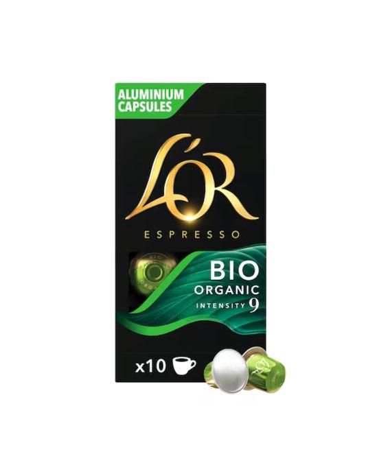 L'OR Espresso Bio Organic, Intensity 9 Nespresso Coffee - 10 Capsules
