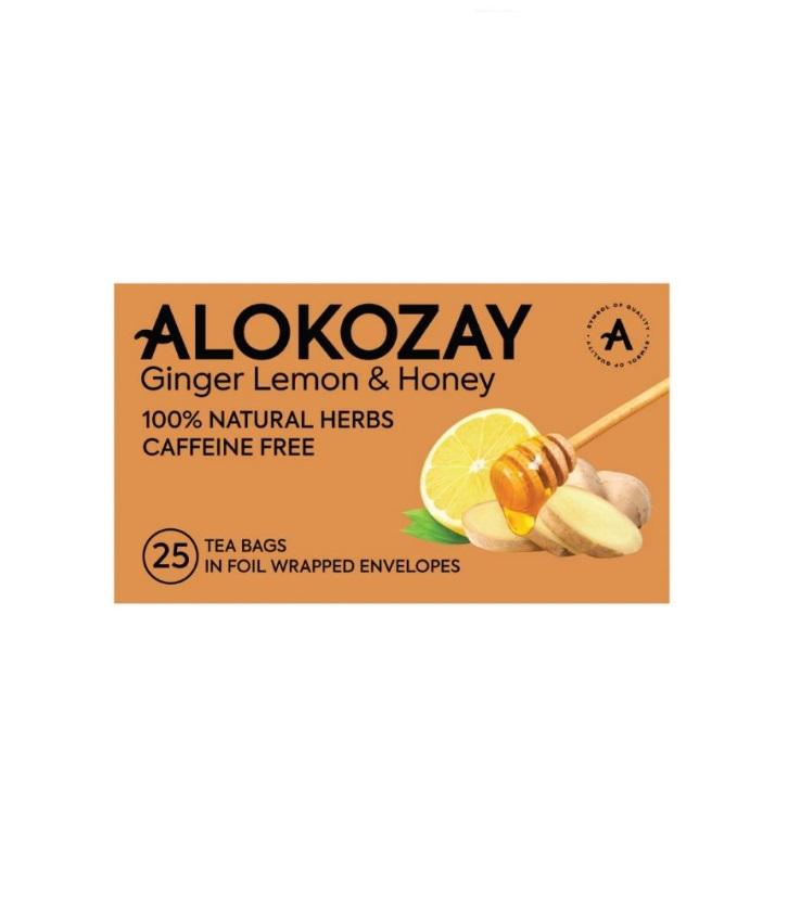 Alokozay Ginger Lemon Honey Tea, Heat Seal Sachets - 25 bags