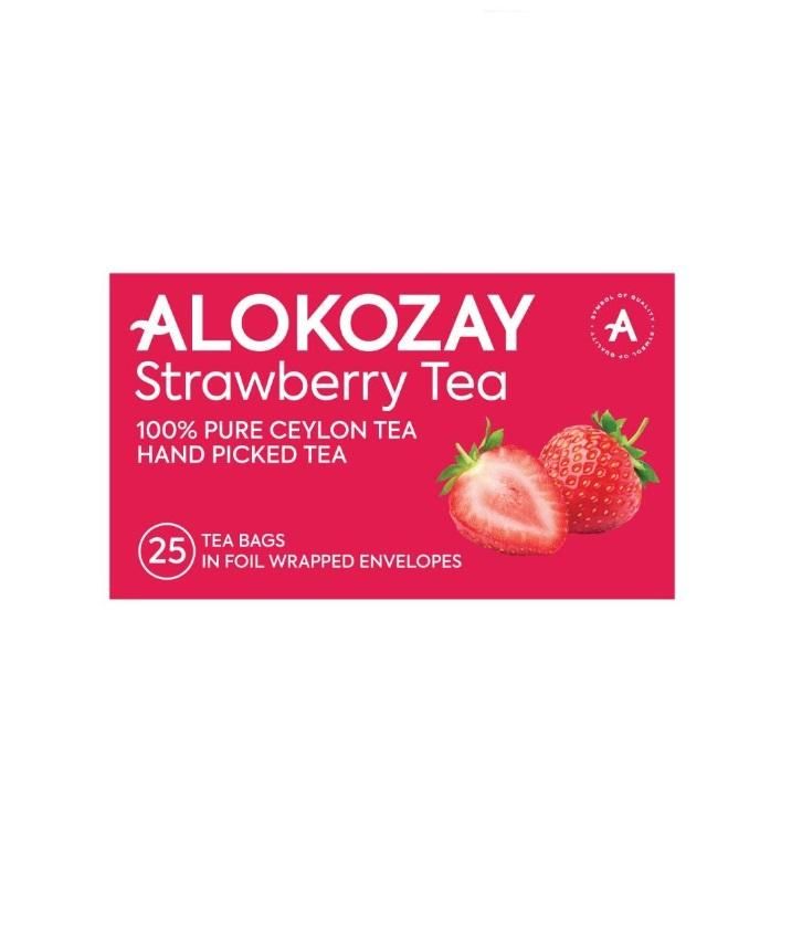 Alokozay Strawberry Tea, Heat Seal Sachets - 25 bags