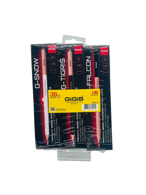 GIGIS HB Pencil - 36 Pieces (Combo Set)