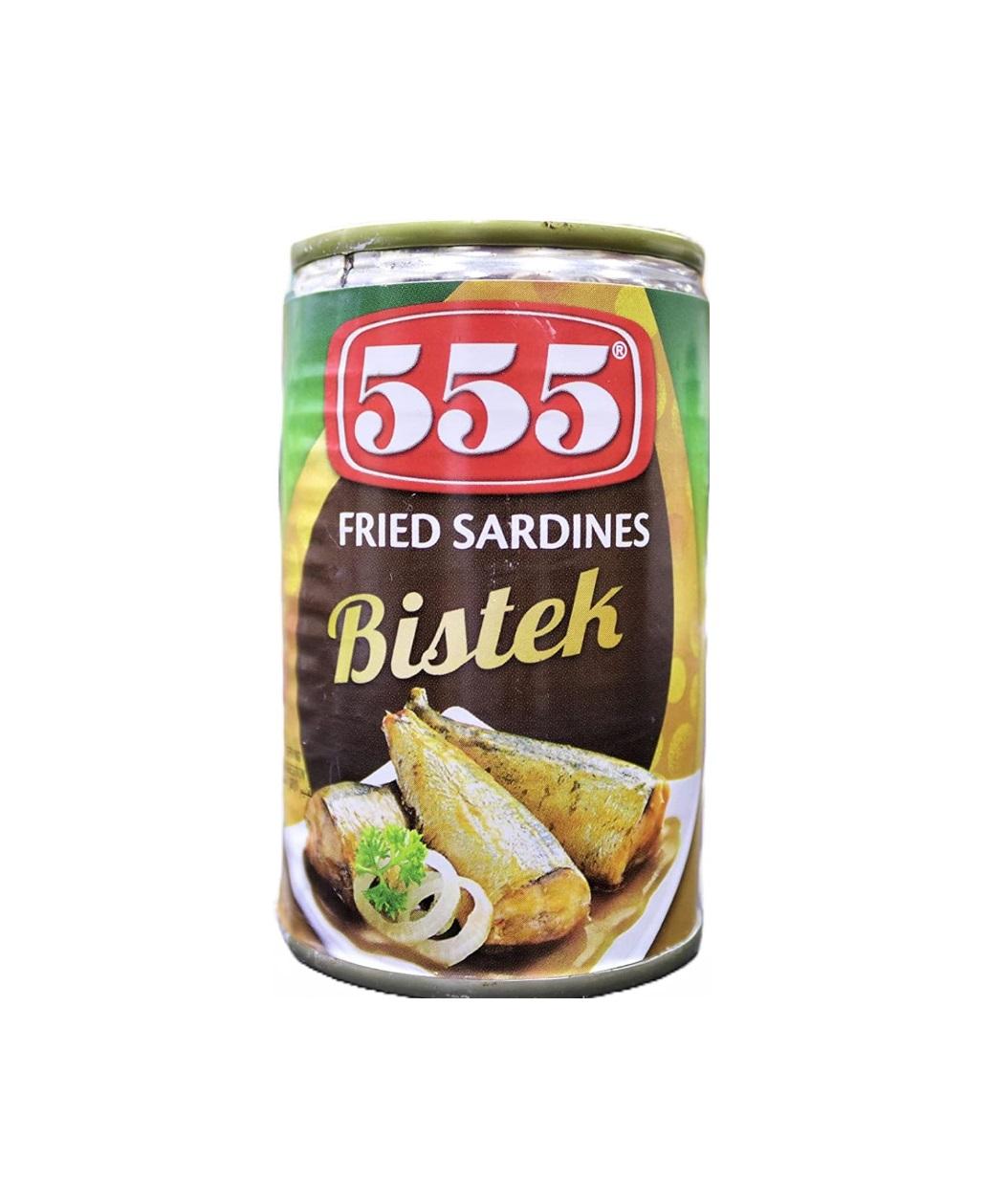 555 Fried Sardines Bistek - 155g