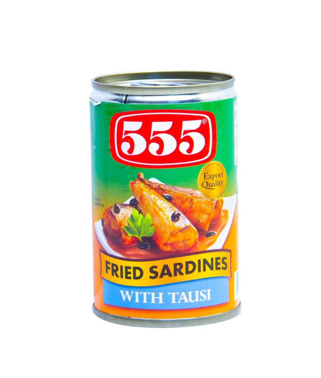 555 Fried Sardines, Tausi - 155g