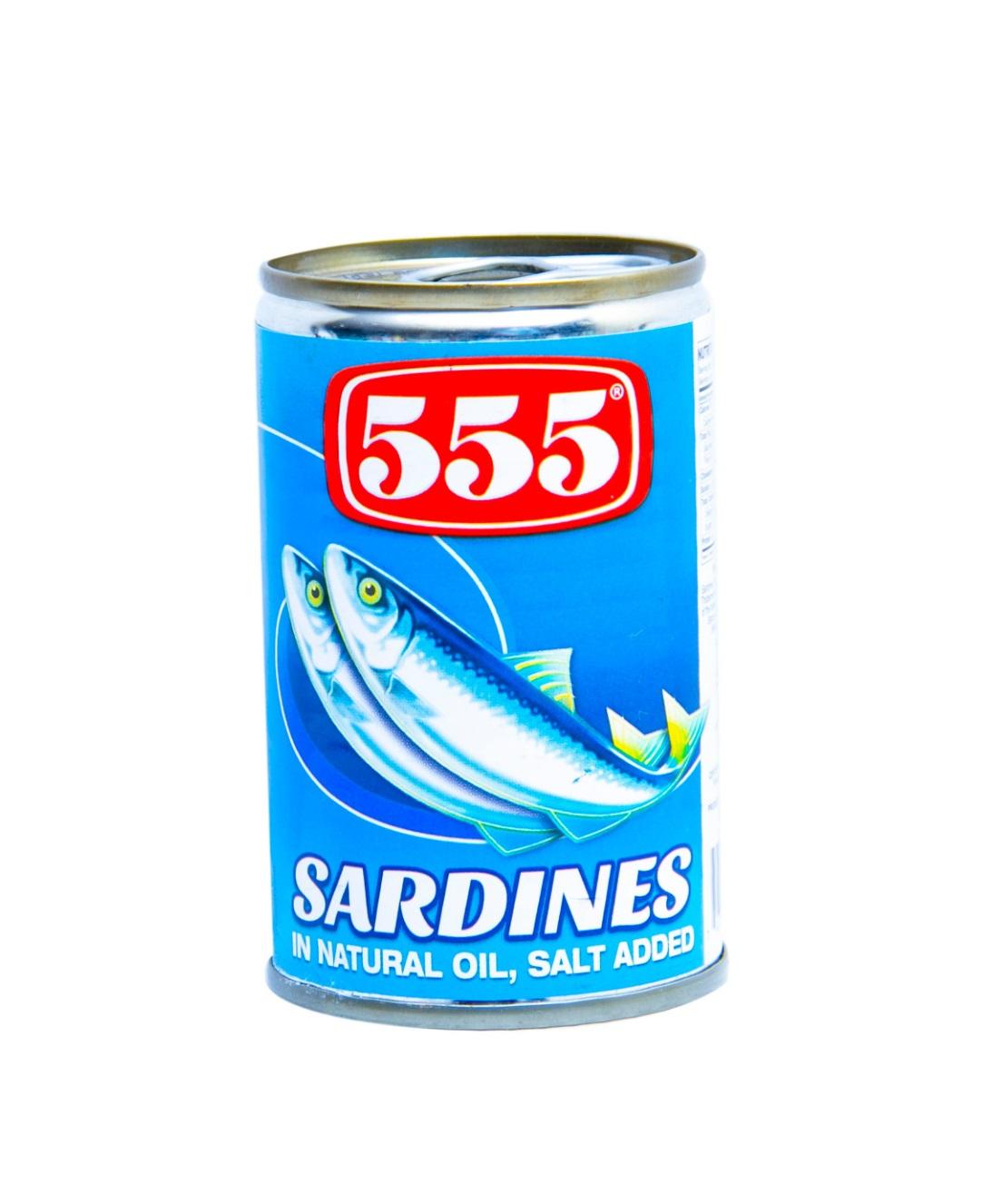 555 Sardines in Natural Oil - 155g