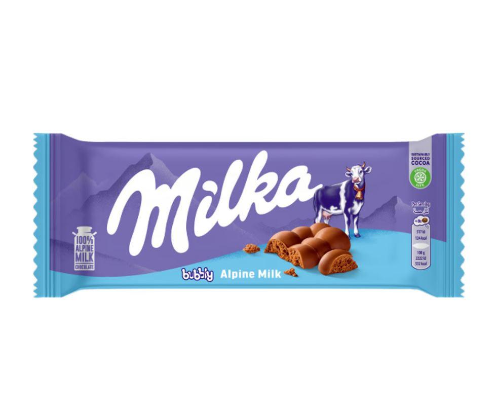 Milka Chocolate Bubbly - 93g