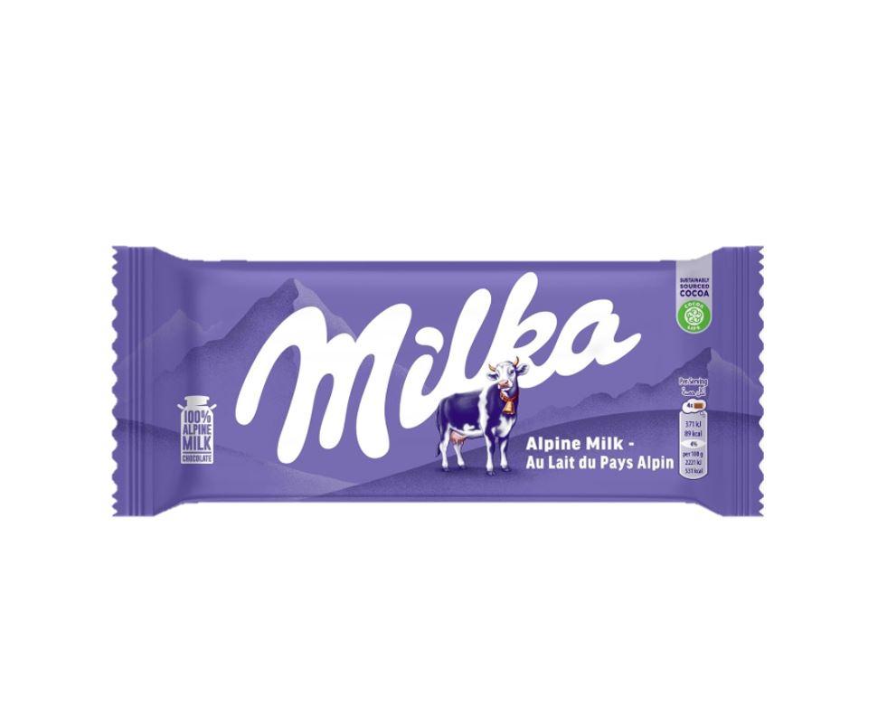 Milka Chocolate with Alpine Milk - 100g