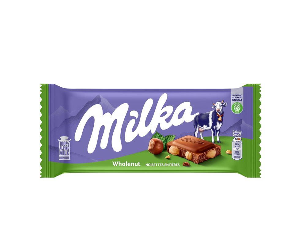 Milka Chocolate with Whole Hazelnuts - 90g