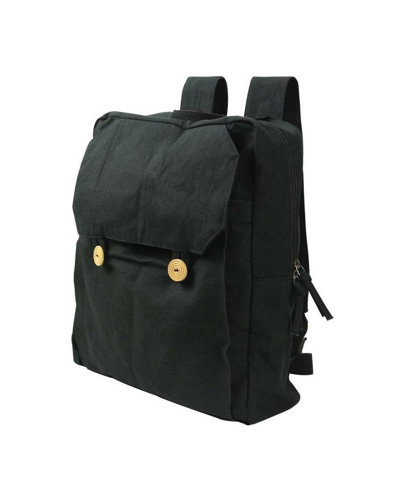 Cotton Backpack with Zipper Closure