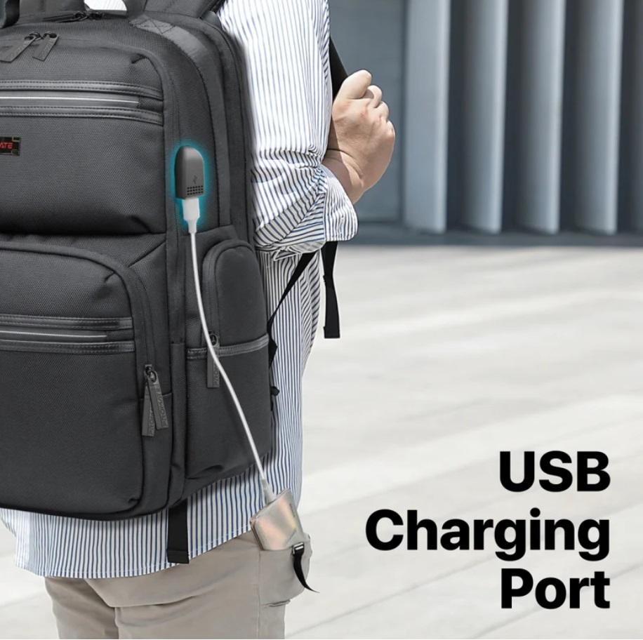 Promate ElitePack-Pro, Heavy Duty Lightweight Backpack for 15.6” Laptops