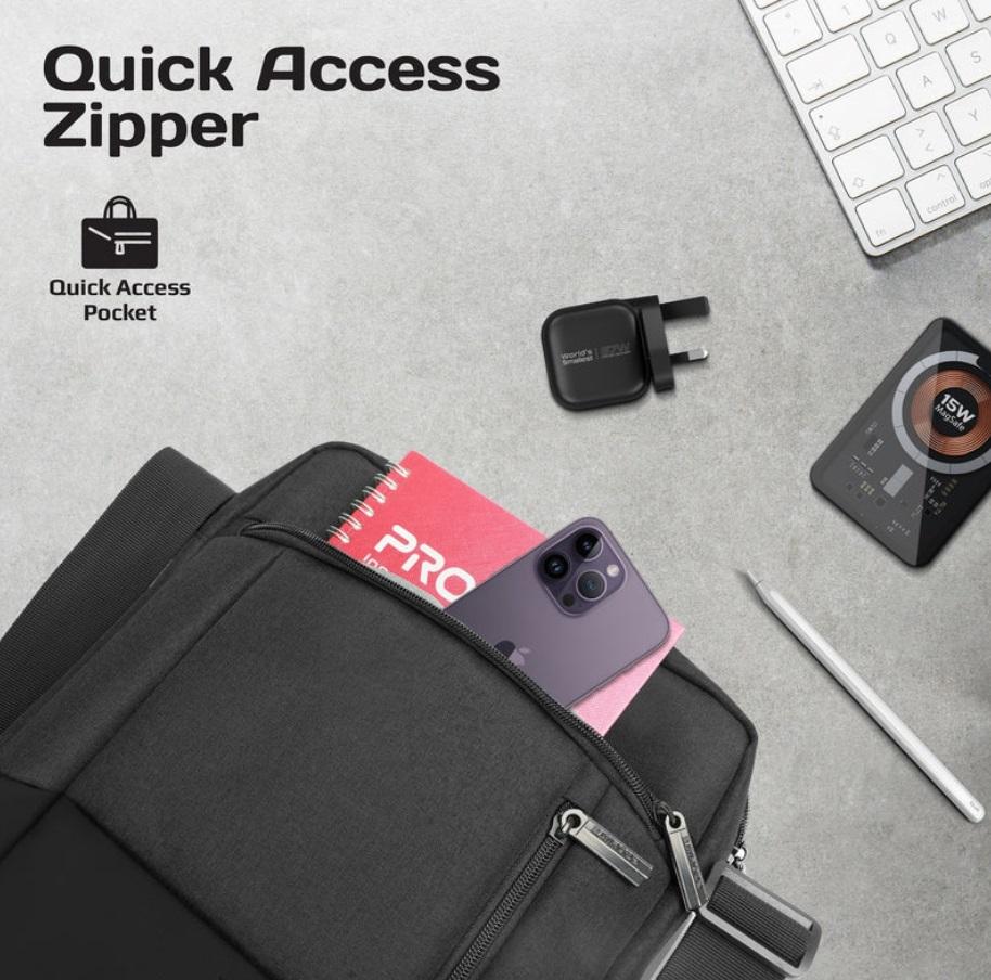 Promate Satchel-HB, SleekComfort 13" Tablet Hand Bag, Black