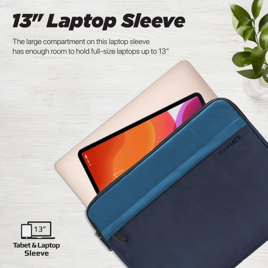 Promate Limber-SB, Lightweight 13" Tablet Sleeve, Black