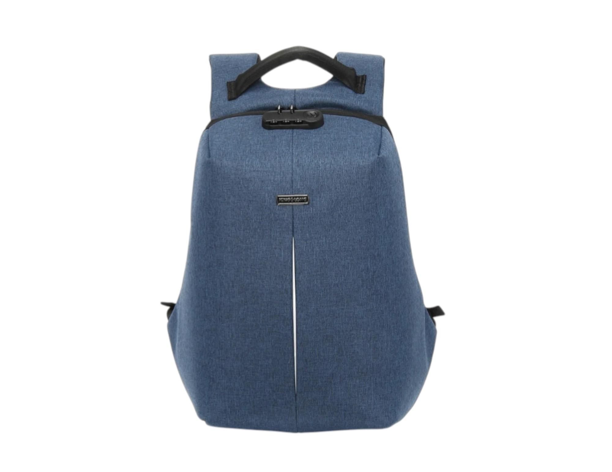 Promate Defender-13, Anti-Theft Backpack for 13” Laptop, Blue