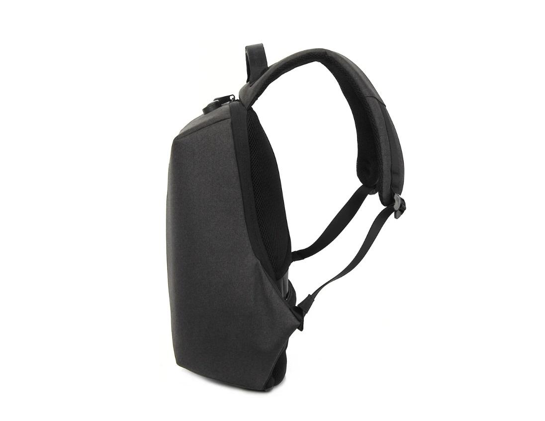 Promate Defender-13, Anti-Theft Backpack for 13” Laptop, Black