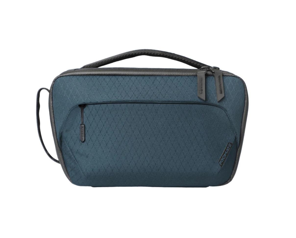 Promate UrbanPouch, Versatile Tech Essential Organizer Pouch, Blue