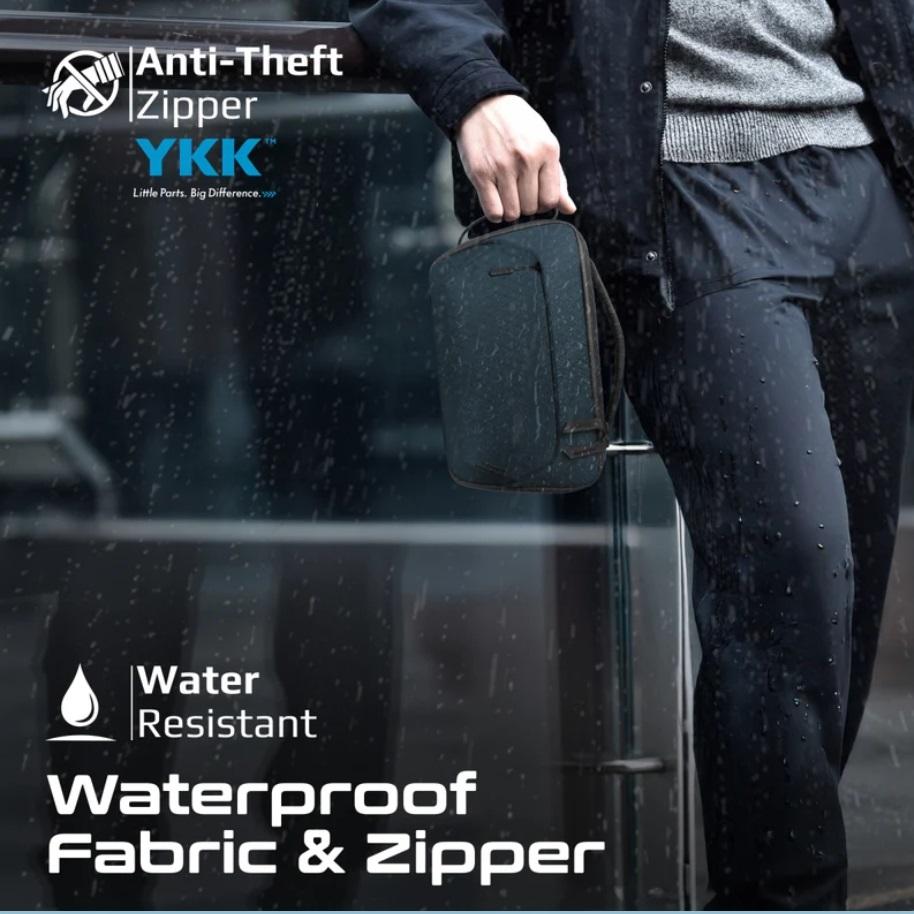 Promate UrbanPouch, Versatile Tech Essential Organizer Pouch, Blue