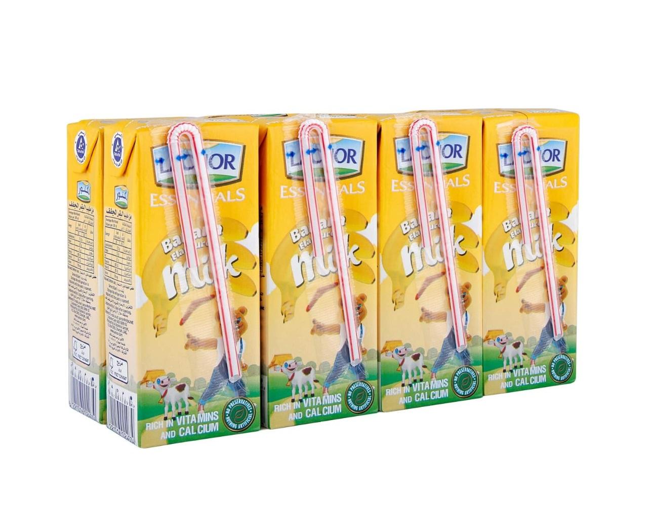 Lacnor Banana Flavoured Milk - 180 ml x 8