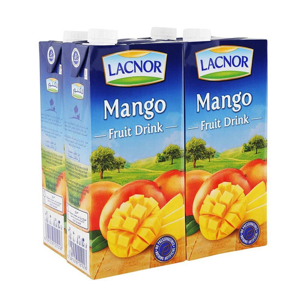 Lacnor Essentials Mango Juice - 1 Liter x 4