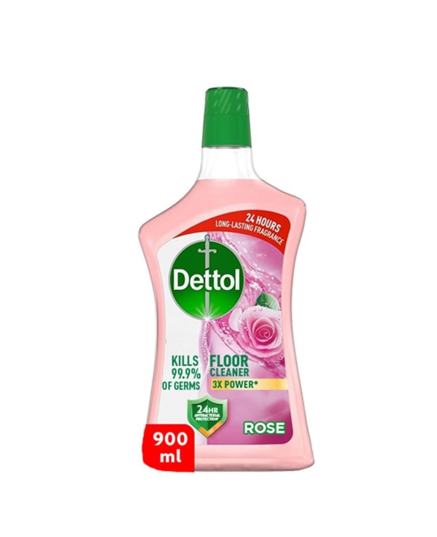 Dettol Rose Antibacterial Power Floor Cleaner - 900 ml