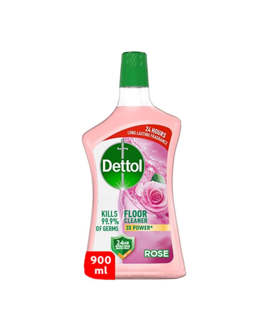 Dettol Rose Antibacterial Power Floor Cleaner - 900 ml