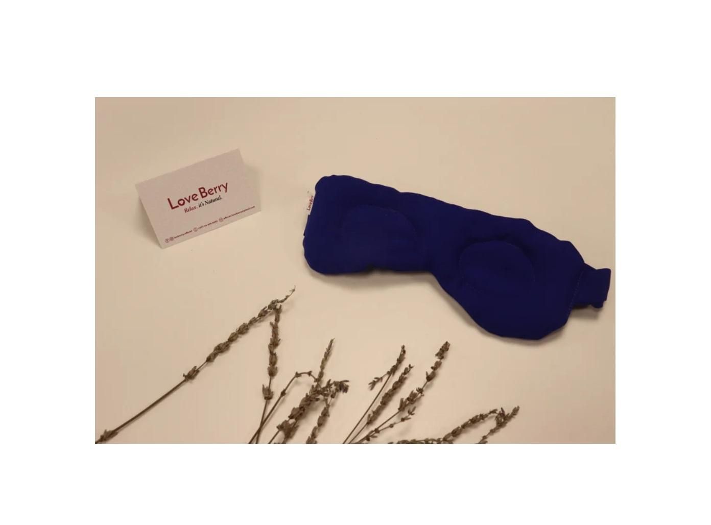 Love Berry Soothing Herb Eye Mask, Royal Blue Color