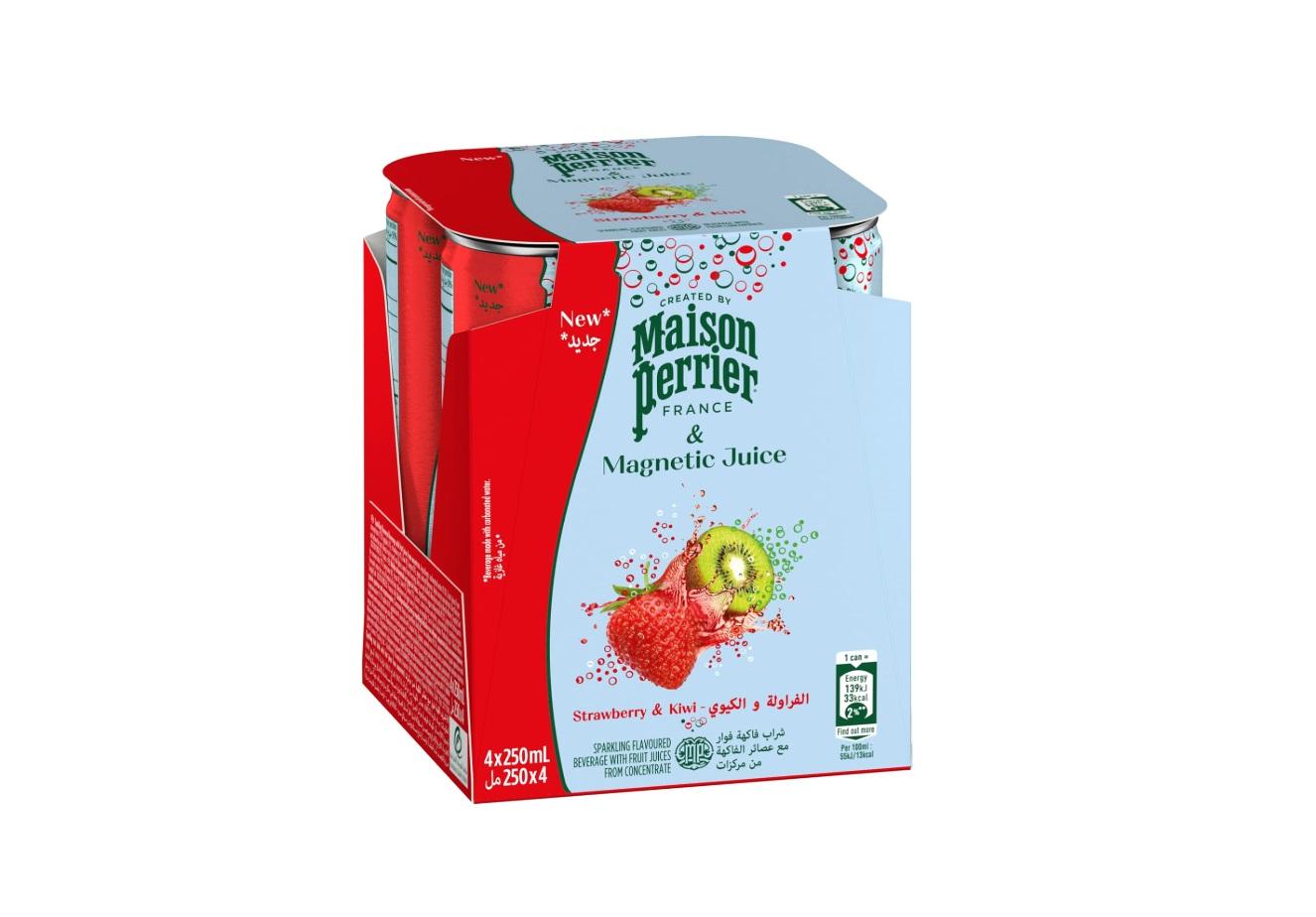 Maison Perrier Magnetic Juice, Strawberry and Kiwi - 250 ml x 4