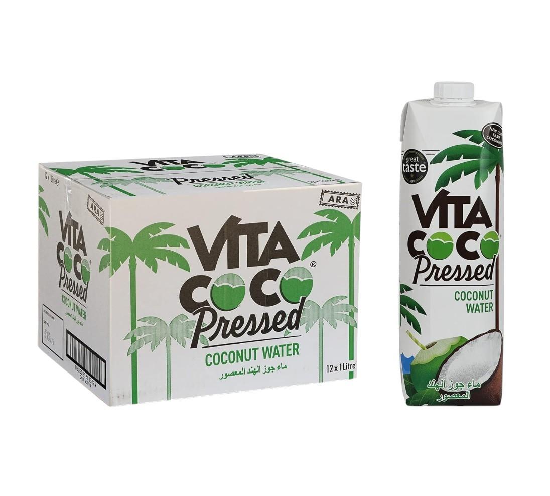 Vita Coco, Pressed Coconut Water - 1 Liter (Buy 1 Get 1 Free)