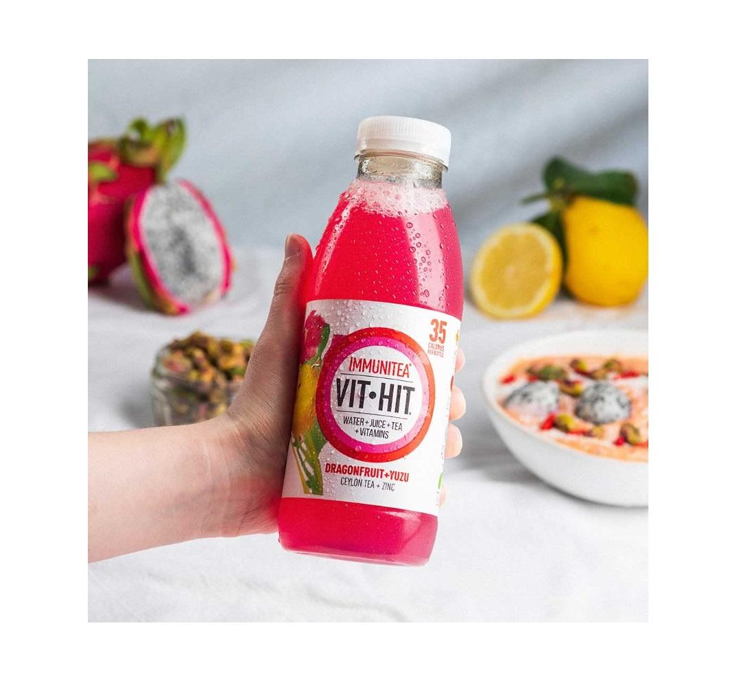 VIT HIT Dragonfruit Immunitea - 500 ml x 12