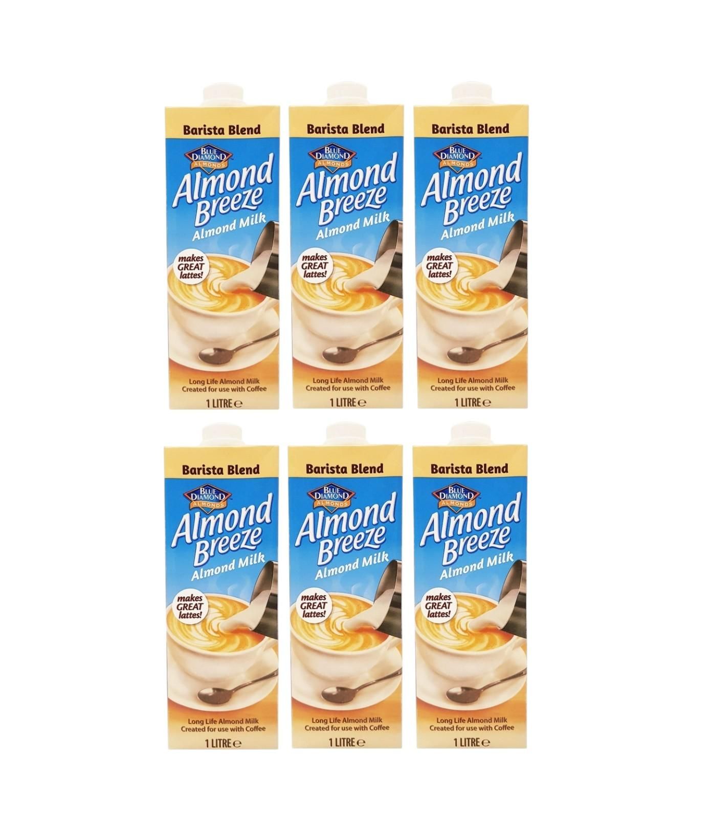 Almond Breeze Barista Blend Almond Milk - 1 Liter x 6