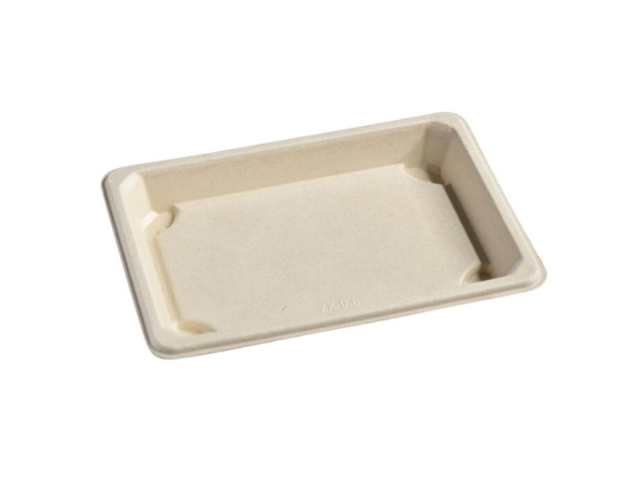 Falcon Bagasse Sushi Tray SS-08 - 50 pcs x 10