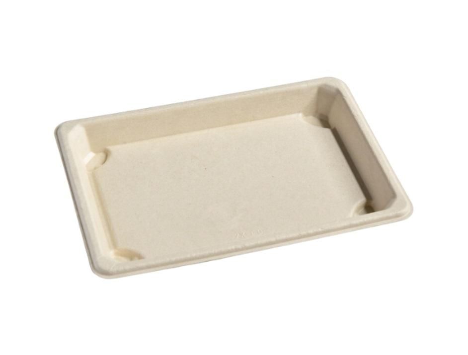 Falcon Bagasse Sushi Tray SS-10 - 50 pcs x 10