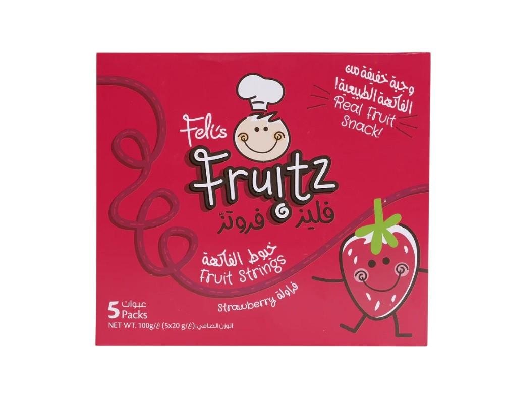 Feli's Fruitz Strawberry Fruit Strings - 20g x 5