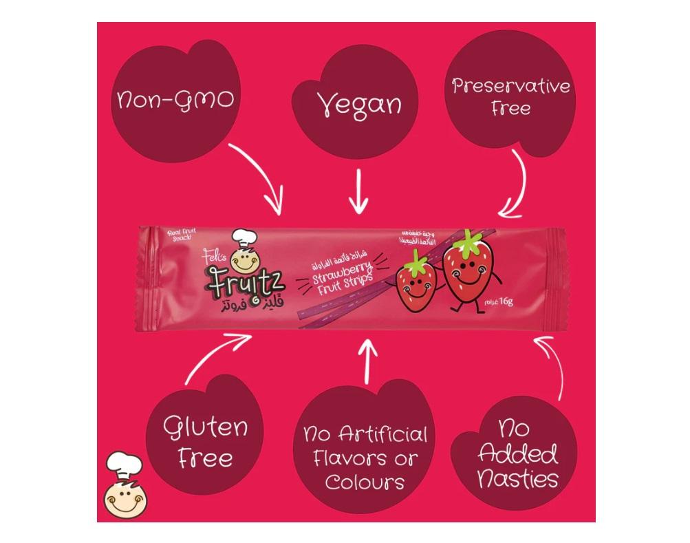 Feli's Fruitz Strawberry Fruit Strips - 16g x 5