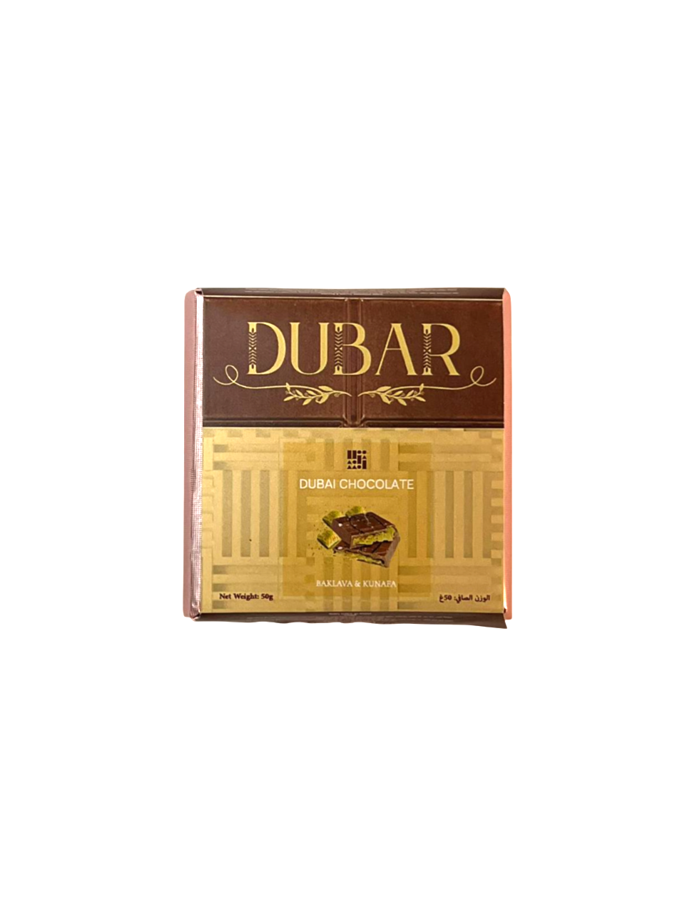Dubar Dubai Chocolate, Baklava & Kunafa - 50g
